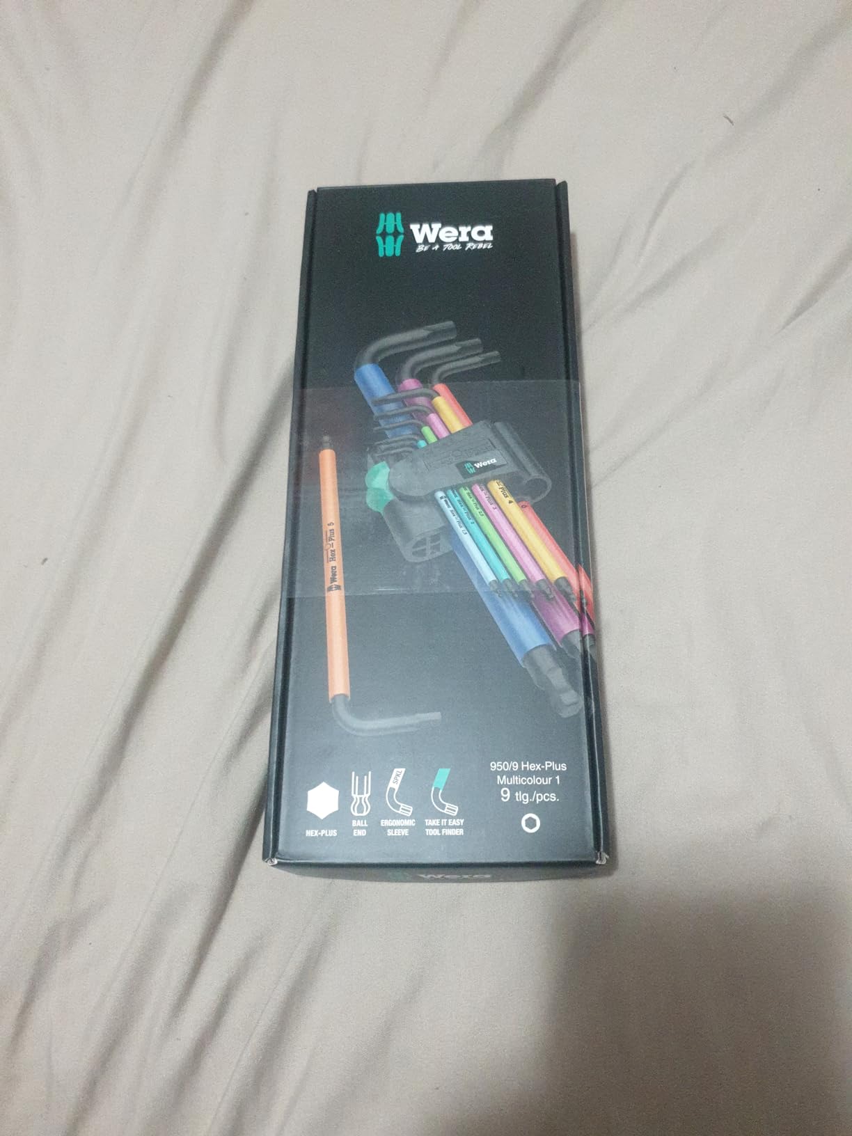 Wera Tools 05073593001 950 SPKL/9 SM N SB Long ARM HEX Key Set, One Size, Multi photo review