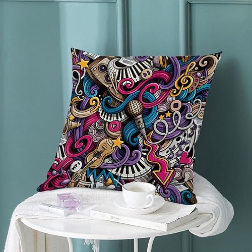 Miniatura 6 de oFloral Funda de almohada decorativa para el hogar, funda de cojín cuadrada para sofá, cama, silla, sofá, decoración de sala de estar, 18 x 18