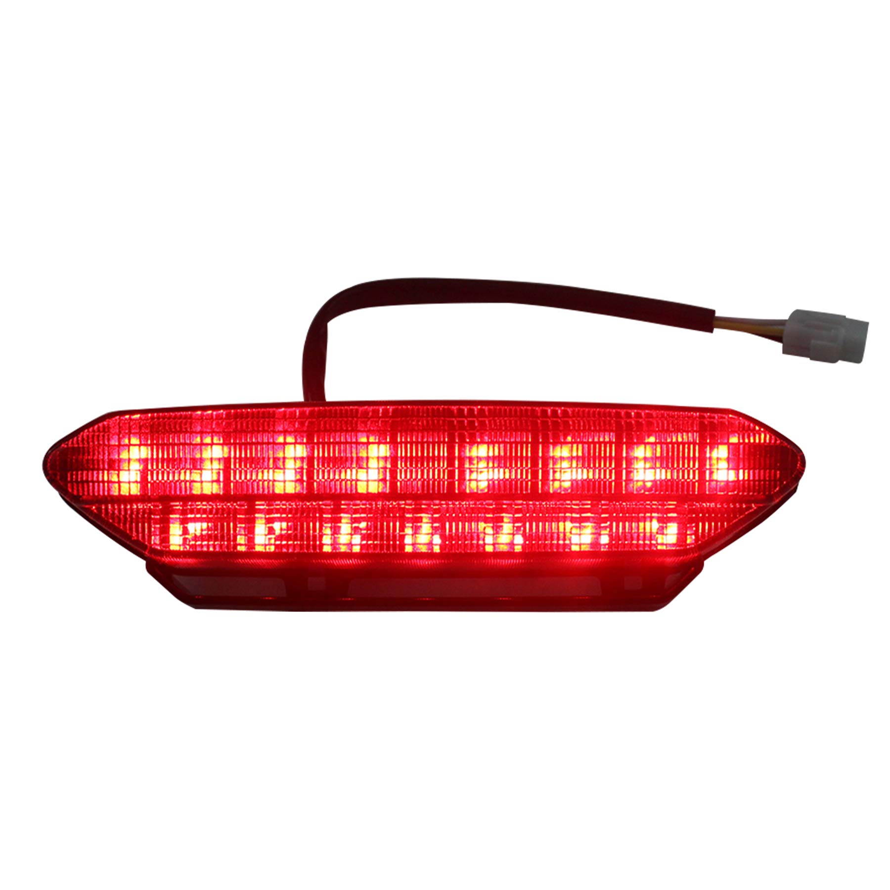 Qnbes LED Tail Light Brake Assembly Fit for Yamaha YFZ450 2006 2007 2008 2009, 12V ATV Motorcycle Smoke Rear Tail Light Replace for 5TG847102100