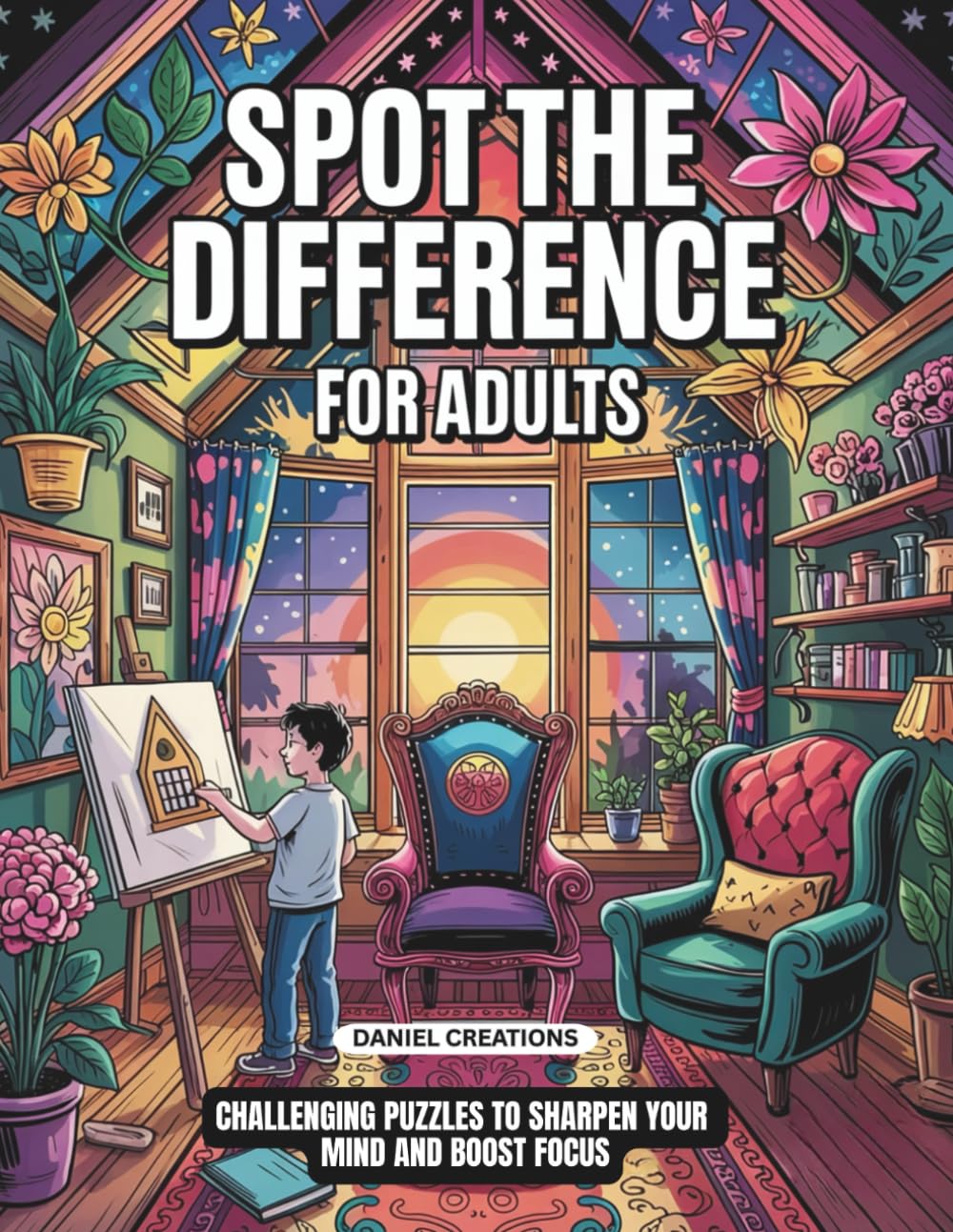 Spot the Difference for Adults: Challenging Puzzles to Sharpen Your Mind and Boost Focus