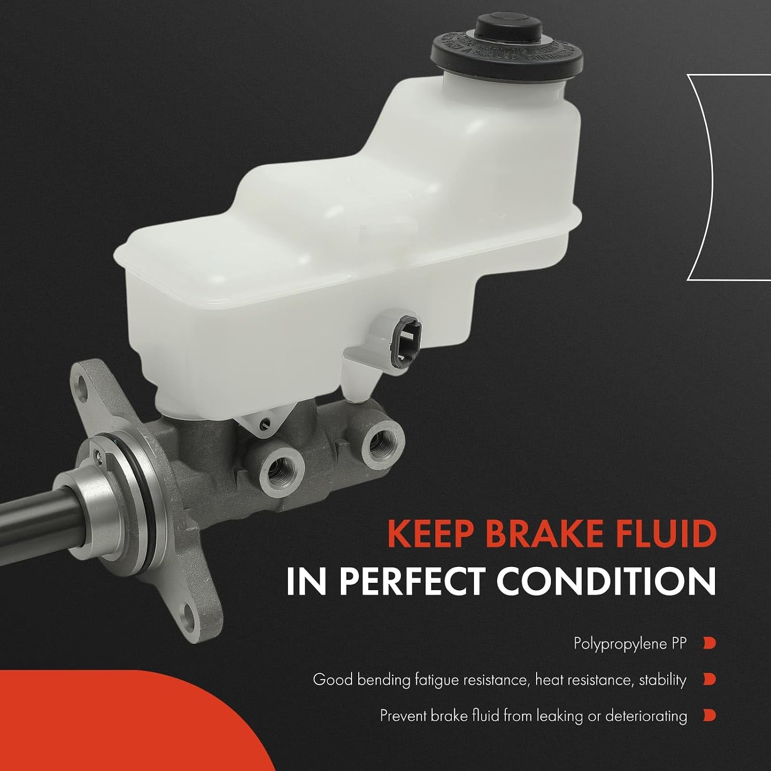A-Premium Brake Master Cylinder with Reservoir and Sensor Compatible with Toyota Vehicles - Corolla 2020 2021 2022 2023 2024