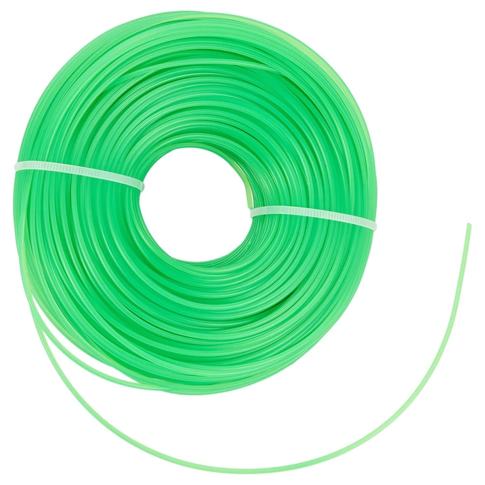 Línea de Corte 100M, Hilo desbrozadora césped y jardín, línea Repuesto, cortadora, Cable Blanco for Herramienta eléctrica doméstico, 1 ud