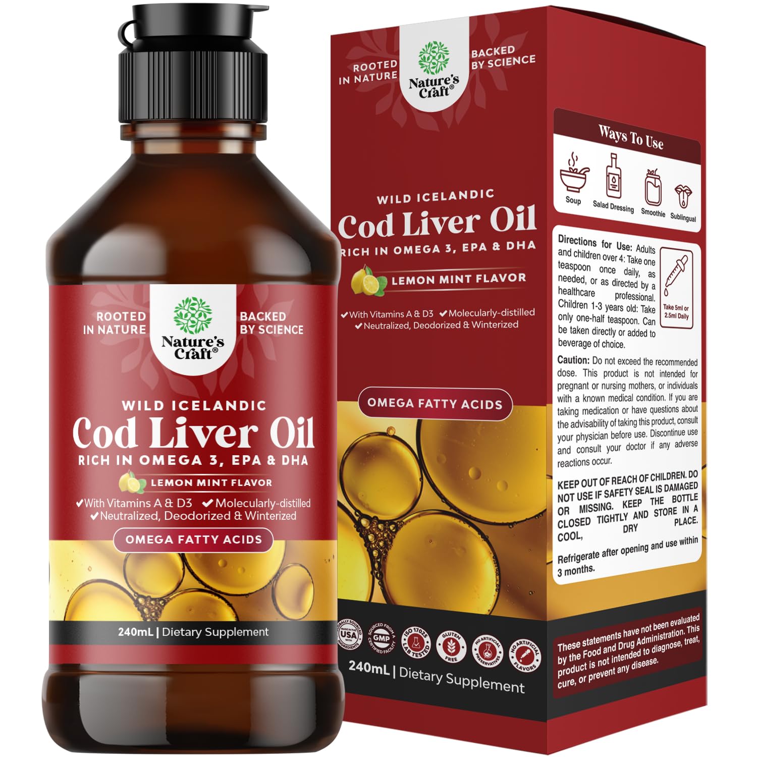 Natures Craft Icelandic Cod Liver Oil