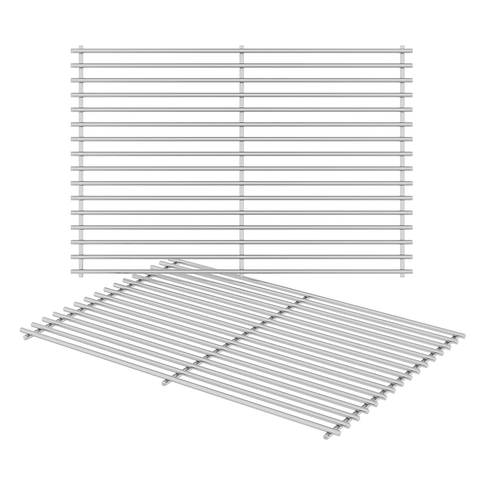 DPZM 17.5 inch Stainless Steel Grill Cooking Grates Replacement Parts for Weber Spirit 300, 310, 320 Series, Spirit 700, Genesis Silver/Gold/Patinum B/C, Heavy Duty Grill Grates, 2Pack