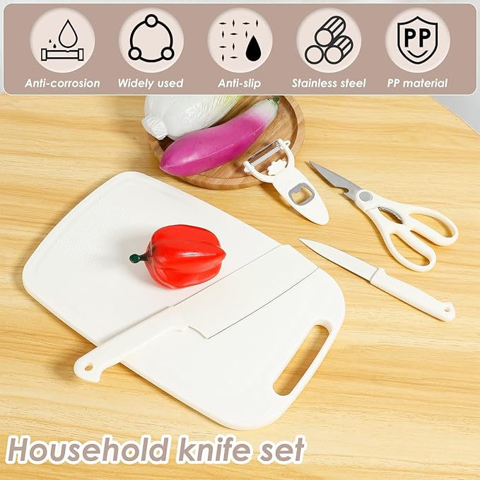 Set Cuchillos Cocina 5 Piezas Acero Inoxidable con Base miniatura 3