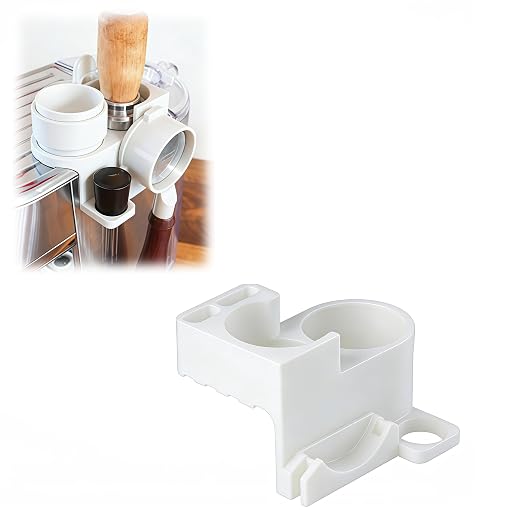 Coffee Machine Storage Stand Compatible with the Breville Bambino Plus Holds a Tamper, Distributor, and Portafilter