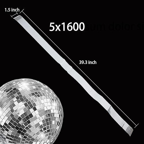 Miniatura 7 de Azulejos de mosaico, 8000 unidades de azulejos de discoteca autoadhesivos de 0.197 x 0.197 in, calcomanías de mosaico de espejo cuadrado para