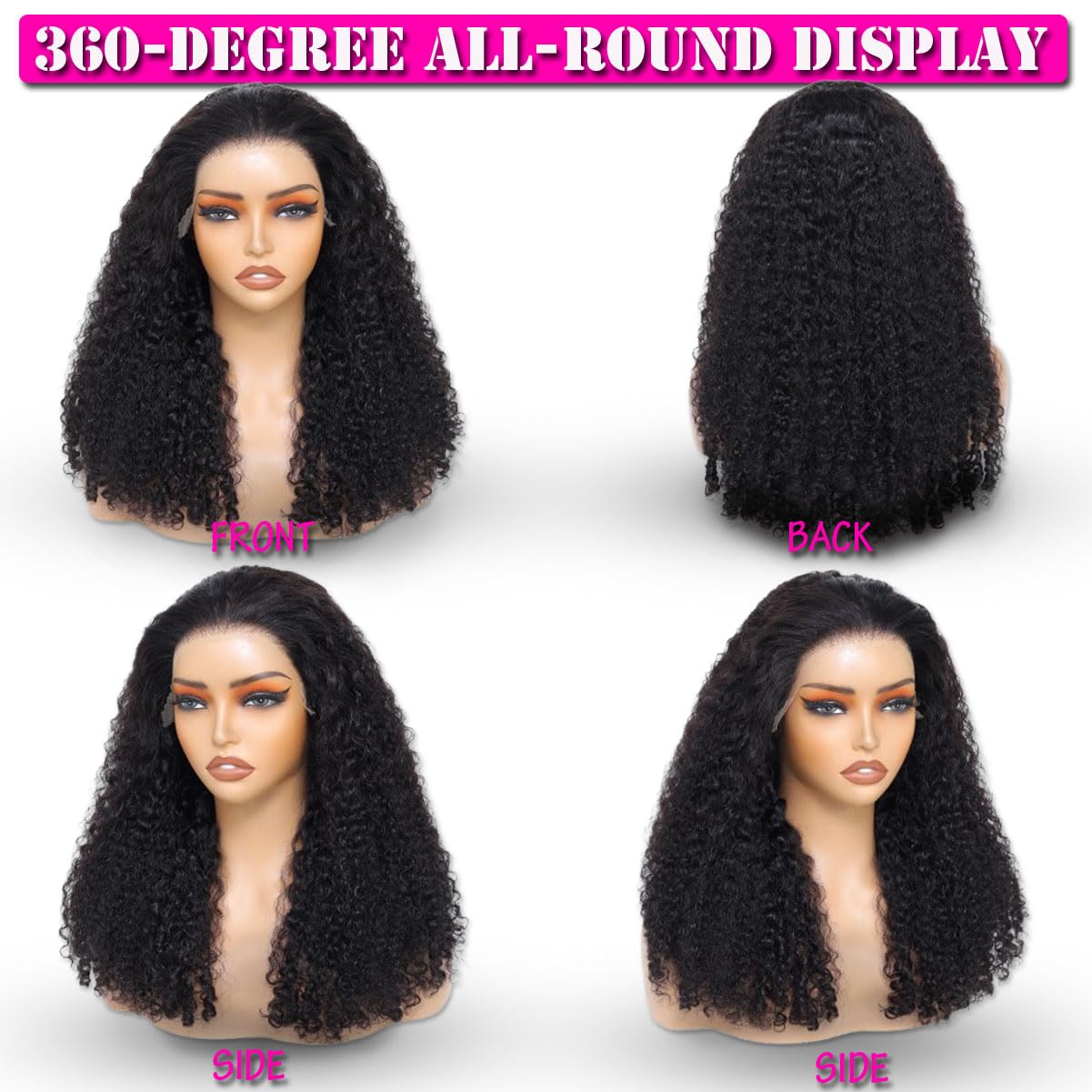 8x6 Burmese Curly Wig Human Hair 250% Glueless Wigs Human Hair Pre Plucked Pre Cut Upgrade HD Lace Invisible Knots Wear and Go Deep Wave Lace Front Wigs for Black Women (burmese curly wig, 26 inch)