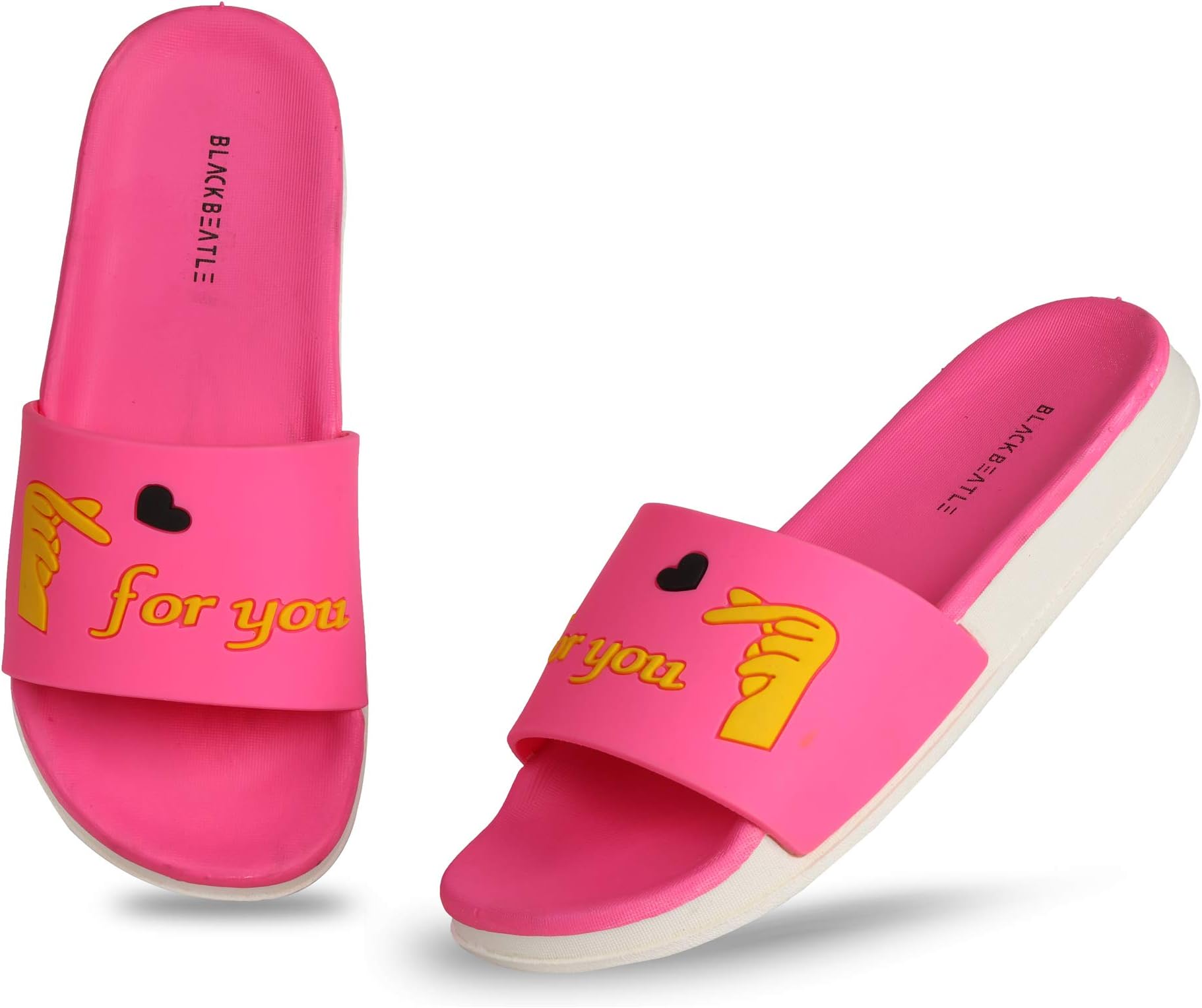 BLACKBEATLEWomen's Love Dc Flip Flops