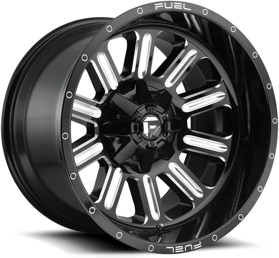 FUEL OFF-ROAD D620 HARDLINE 20X9, 8X180, 5.04, 1mm GLOSS BLACK MILLED - D62020901850
