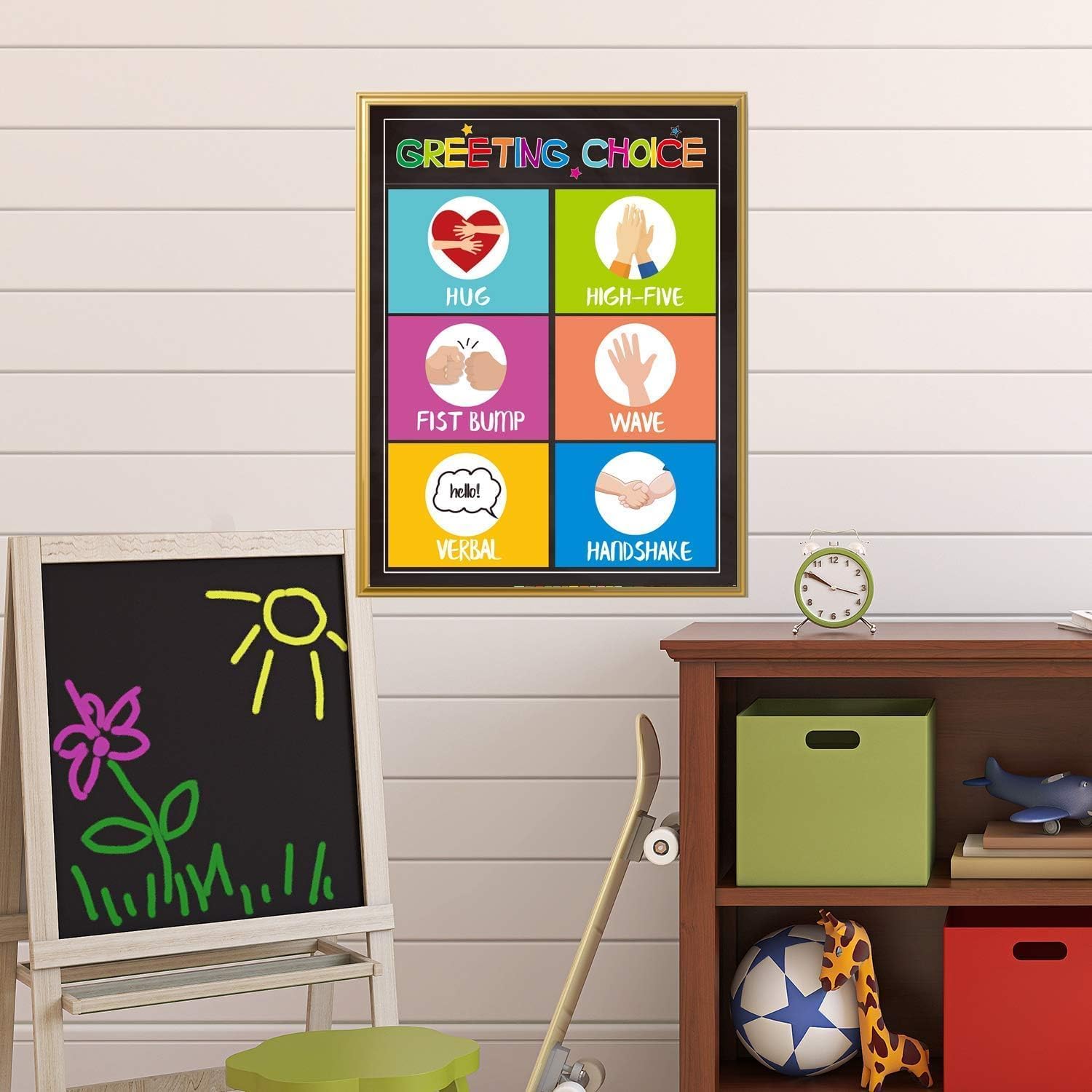 Greeting Choice Classroom Rules Poster Back to School Classroom Decorations 11 X 14 for Preschool Middle High School Classroom Decor