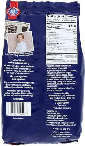 Miniatura 2 de Hans Freitag Desiree - Galletas de oblea surtidas, 14 onzas (paquete de 10)