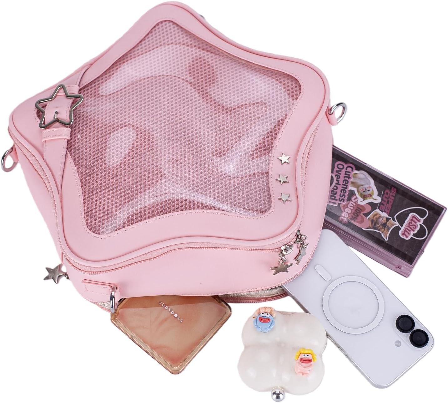 Star Ita Bag Stars Ita Purse Pins Display Backpack Cute Aesthetic Y2K Crossbody Bag Ita Insert Display Handbag Daily Use - Image 2