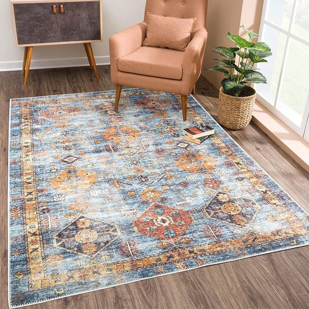 Tapis antique bohème 100x150cm pour salon et chambre