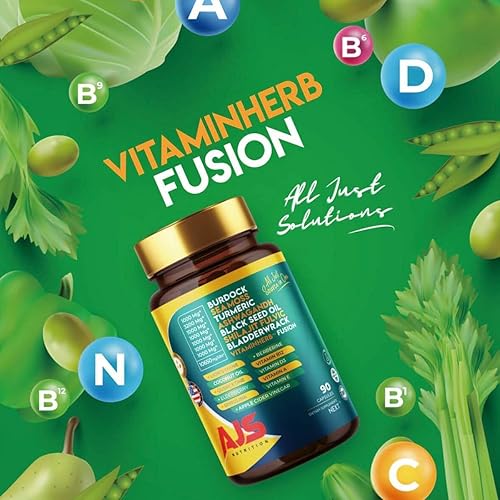 Miniatura 2 de AJS Sea Moss Capsules 3200mg, Himalayan Shilajit with Black Seed Oil, Ashwagandha, Turmeric, Bladderwrack, Burdock, Vitamins, Berberine, Lions Mane