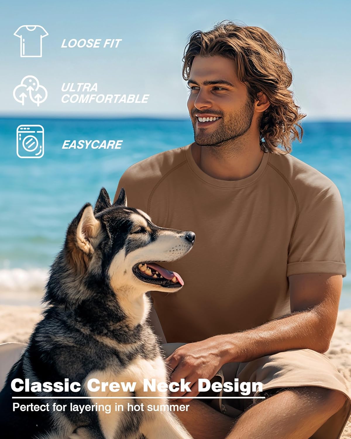 3 Pack Men's Big and Tall Cotton T-Shirts L-5XL Workout Raglan Short Sleeve Shirts Athletic Tops Casual Summer Tees - Image 5