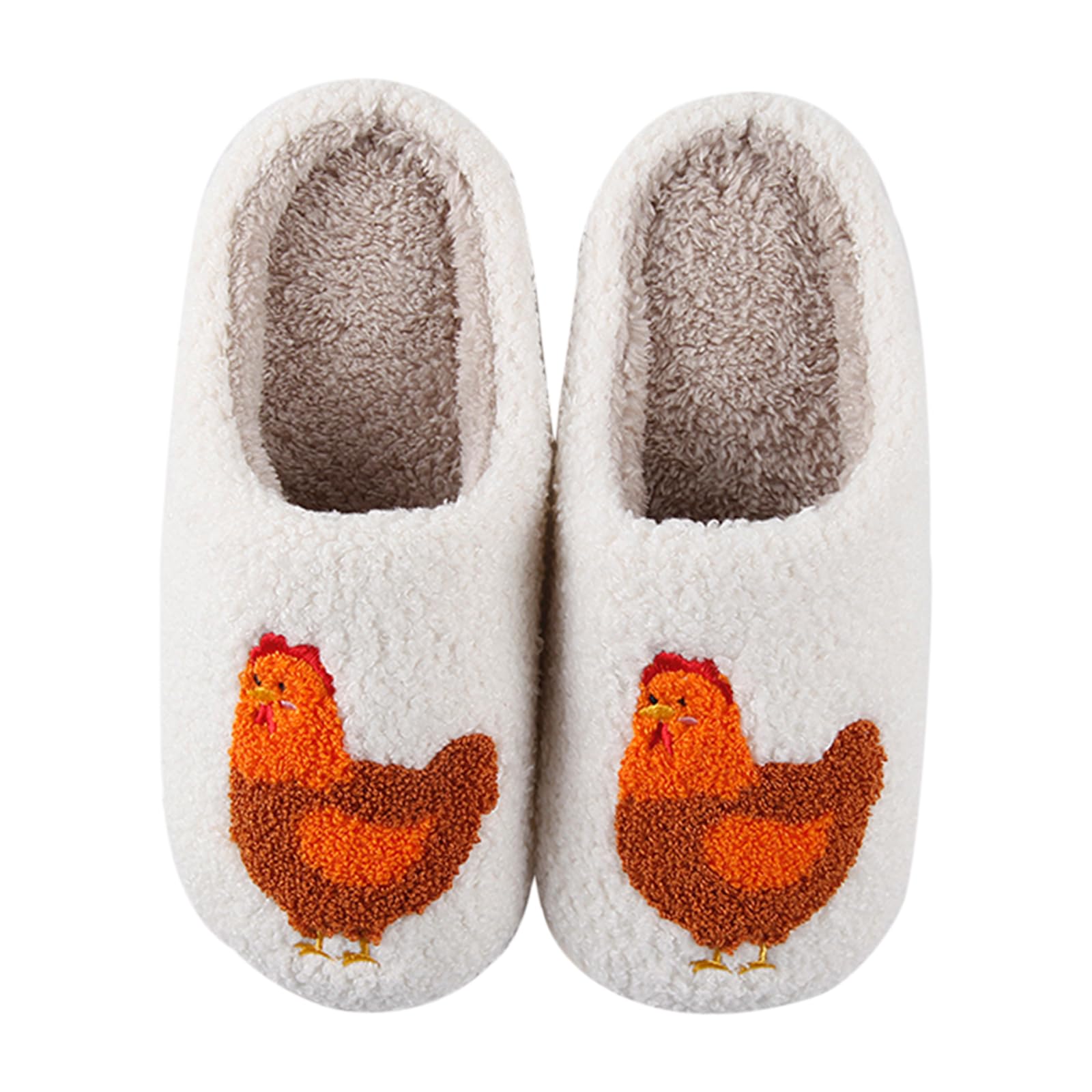 Cute Animal Slippers for Women Man Cartoon Animal Slippers for Woman Fuzzy Memory Foam Winter Warm Fluffy Shoes