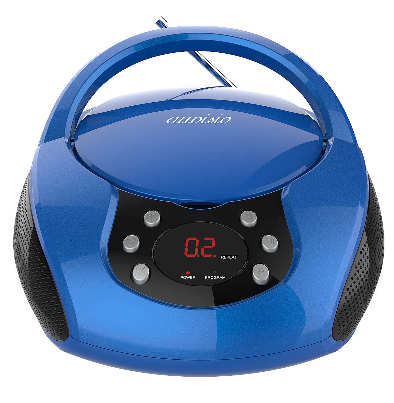 auvisio Reproductor de CD portátil estéreo con Radio FM/Am, Entrada AUX y Pantalla LED