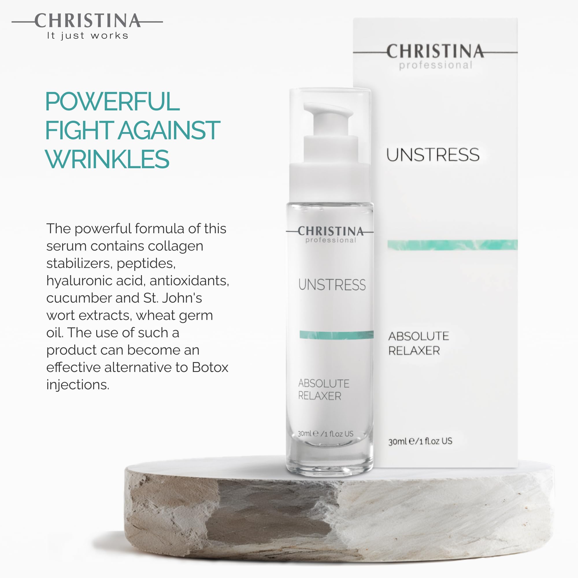 Amazon.com: Christina Unstress Absolute Relaxer 肽精華液適用