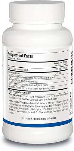 Vista 2 de Biotics Research Porphyra Zyme Concentrado de clorofila, capacidad de unión de metales pesados, desintoxicación, 270 tabletas