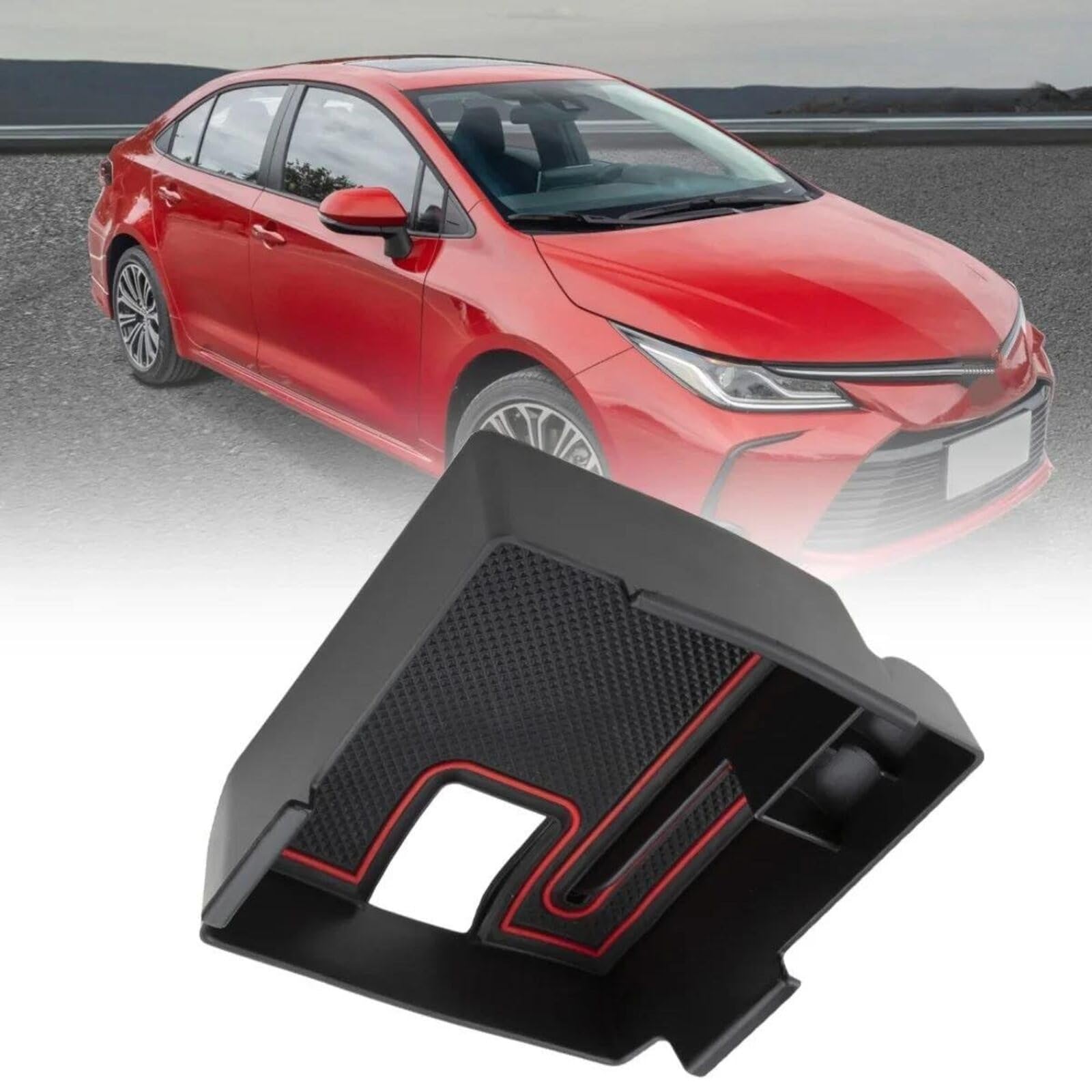 Organizer na konsolę środkową, schowek w podłokietniku, kompatybilny z Toyota Corolla E210 2019-2024 2025, pojemnik na rękawiczki, uchwyt na kubek, akcesoria