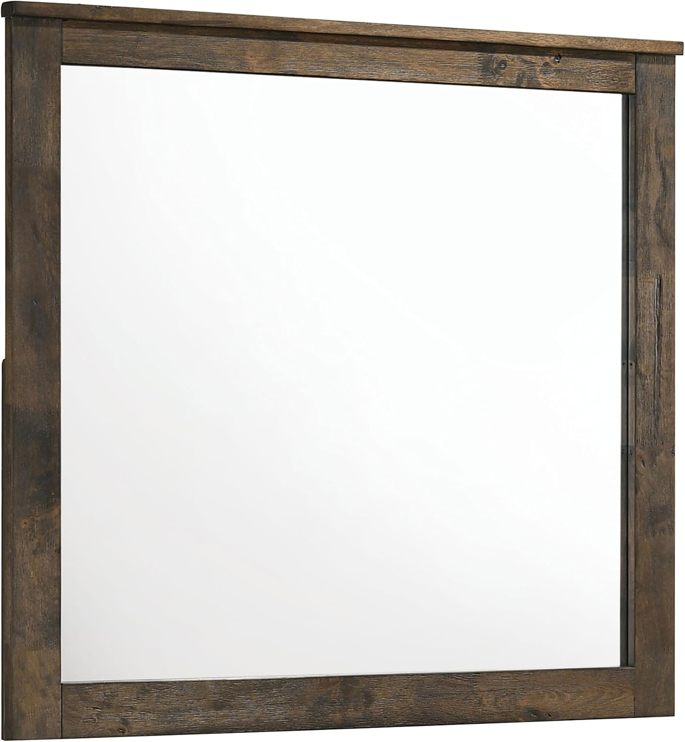 Coaster Woodmont Rectangle Mirror Rustic Golden Brown