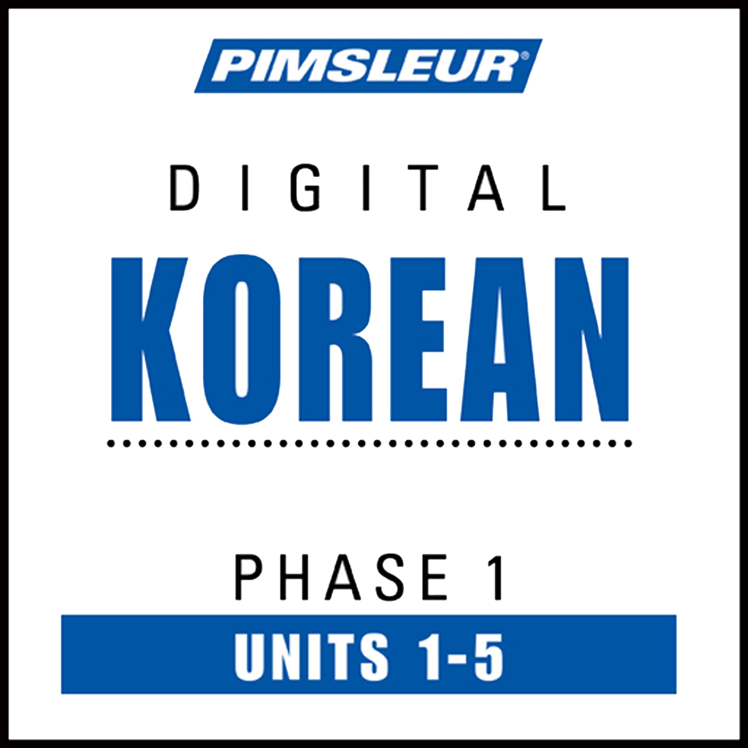 Cover art for Korean Phase 1, Unit 01-05
