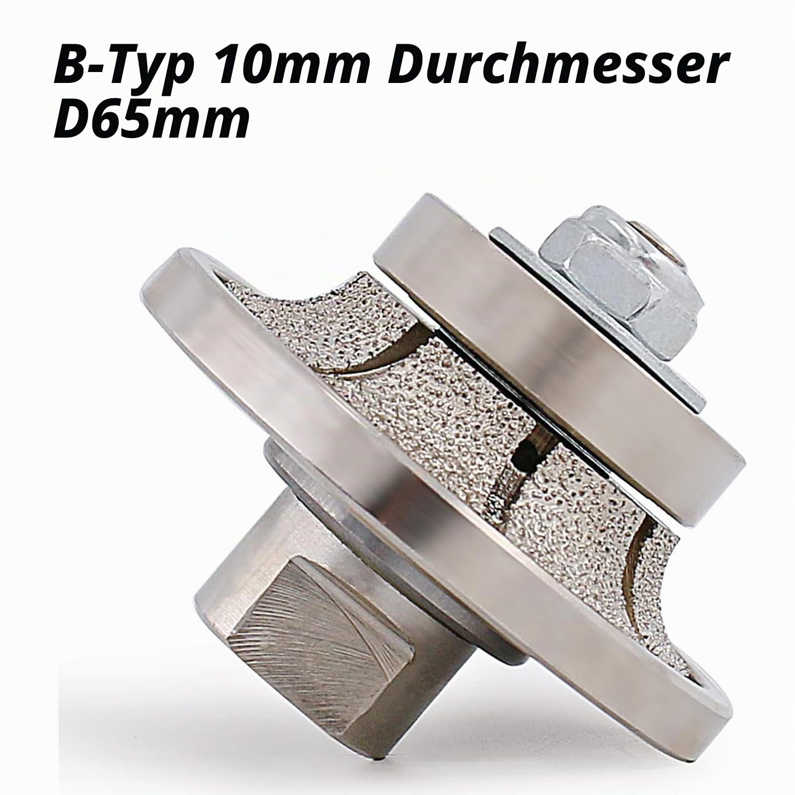 B10 3/8 Zoll schleif-Schrupp- & Trennmaterial, Halbe Bullnose Roundover Diamant Handprofiler repointing tool für Granit Beton Marmor Stein M14 Gewinde