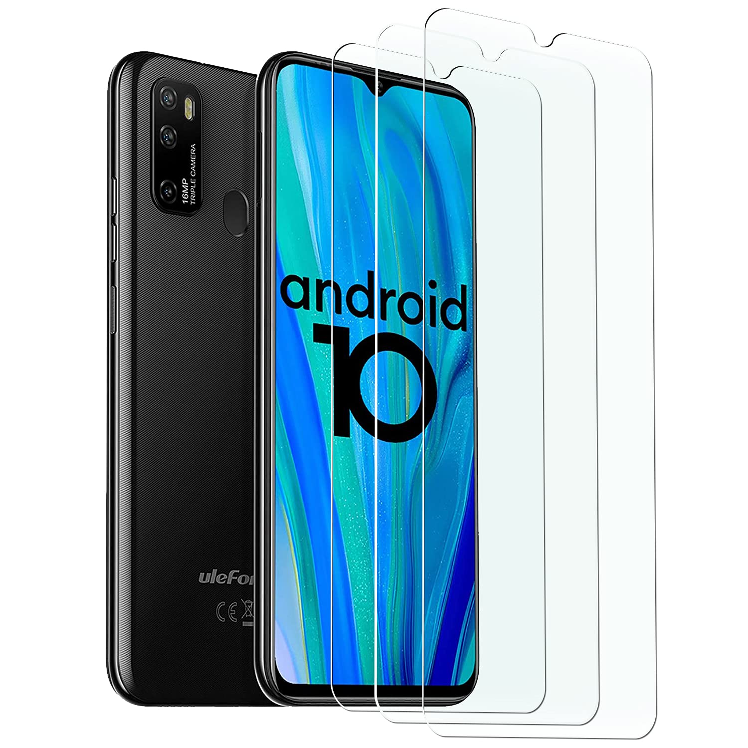 KELOLIN Vetro Temperato Protezione Schermo per Ulefone Note 9P 4G [3 Pezzi] 9H Durezza, Alta Trasparente, Anti Graffio, HD Protezione Schermo Compatibile con Ulefone Note 9P 4G