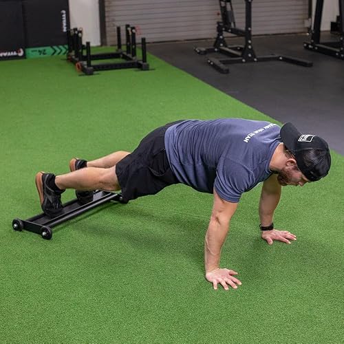 Miniatura 4 de Titan Fitness Glider para abdominales de los isquiotibiales de glúteos, rodillo para piernas y abdominales para gimnasio en casa, equipo de