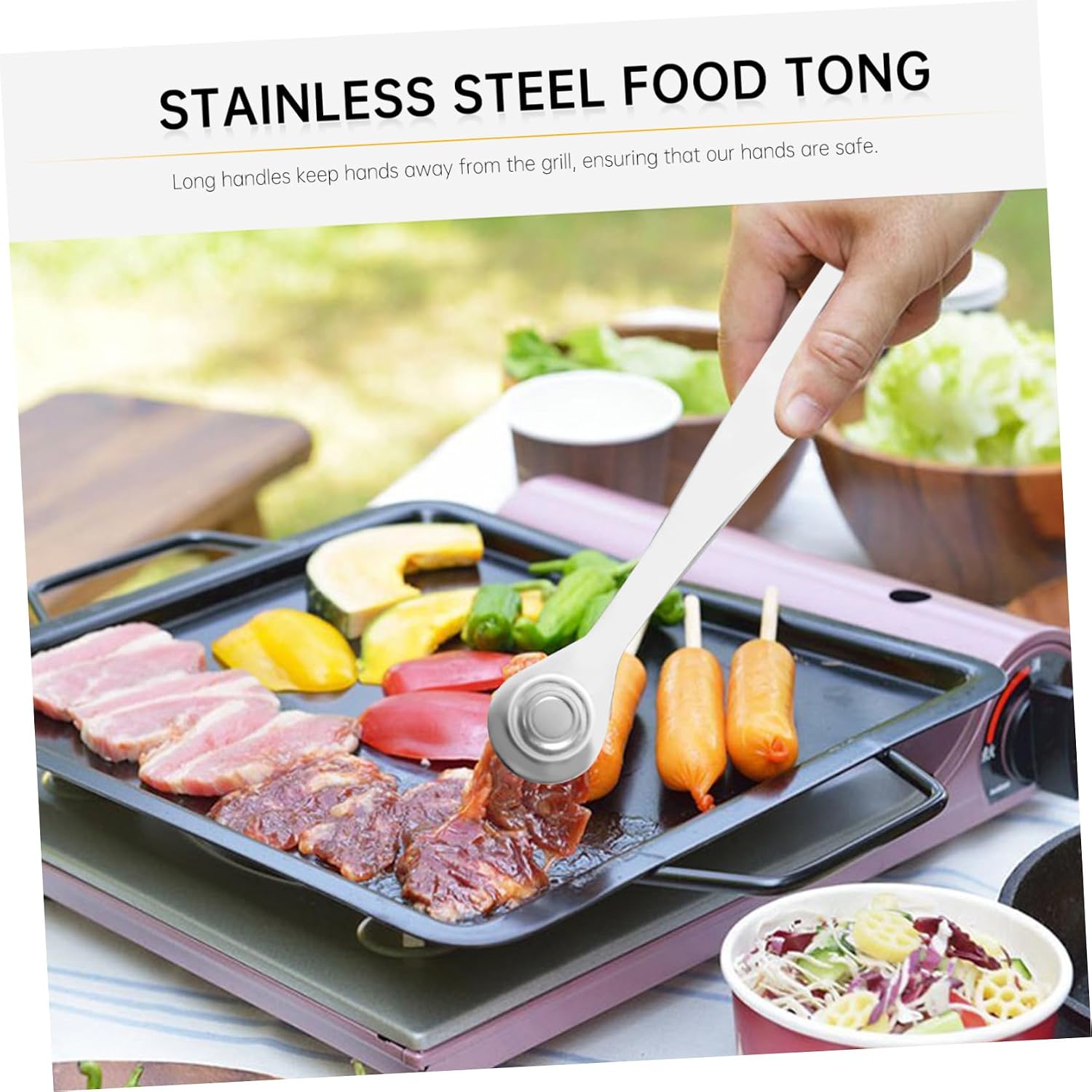 5pcs Stainless Steel Food Tongs Portable Round Head Sugar Tongs for Ice Bbq Everyday Use Ergonomic Design for Comfort and Versatility