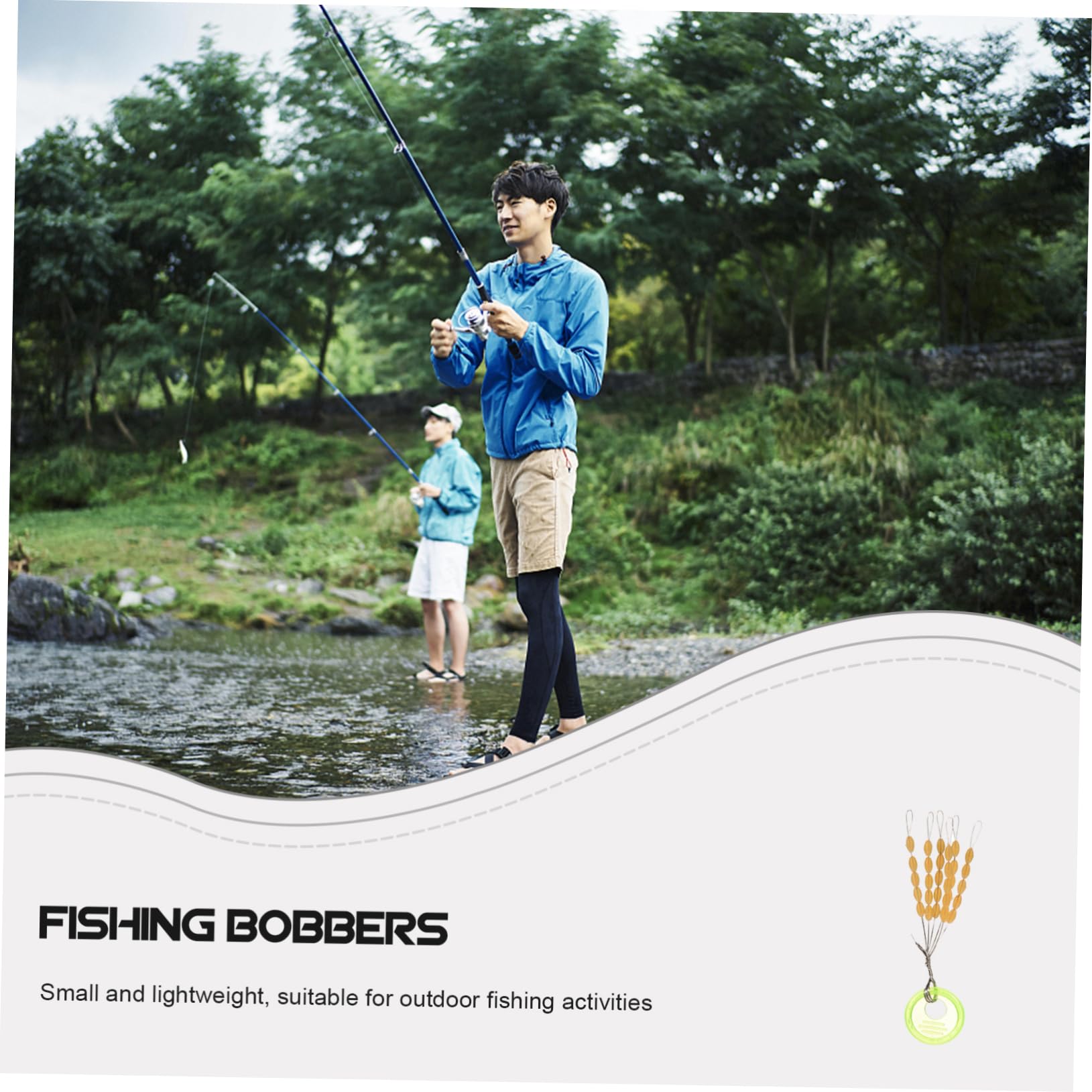 YARNOW Bâtons Lumineux pour Canne À Pêche Poisson Appareils De Pêche Titulaires Flotteurs Accessoires De Pêche en Mer Flotteur De Truite Trousse Bateau Plombs Plastique
