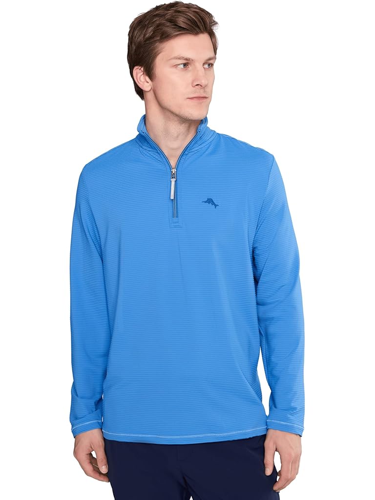 Blue Tommy Bahama Costa Wave Half Zip