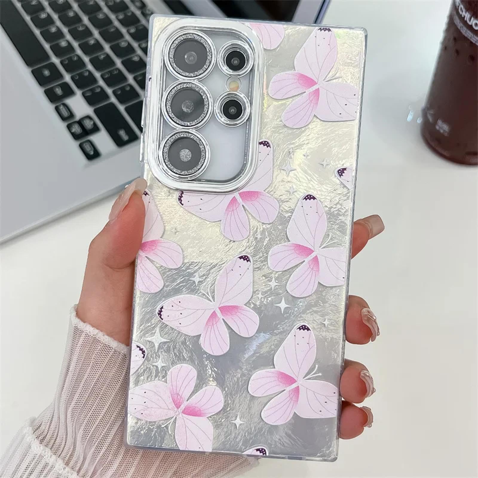 Coque Samsung A56 5G rigide polycarbonate motif papillon antichoc - 7