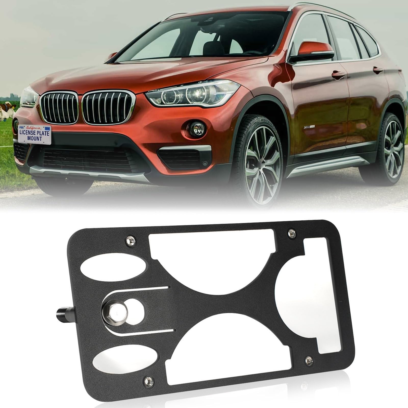 Amazon.com: Front Bumper License Plate Mount Compatible with BMW