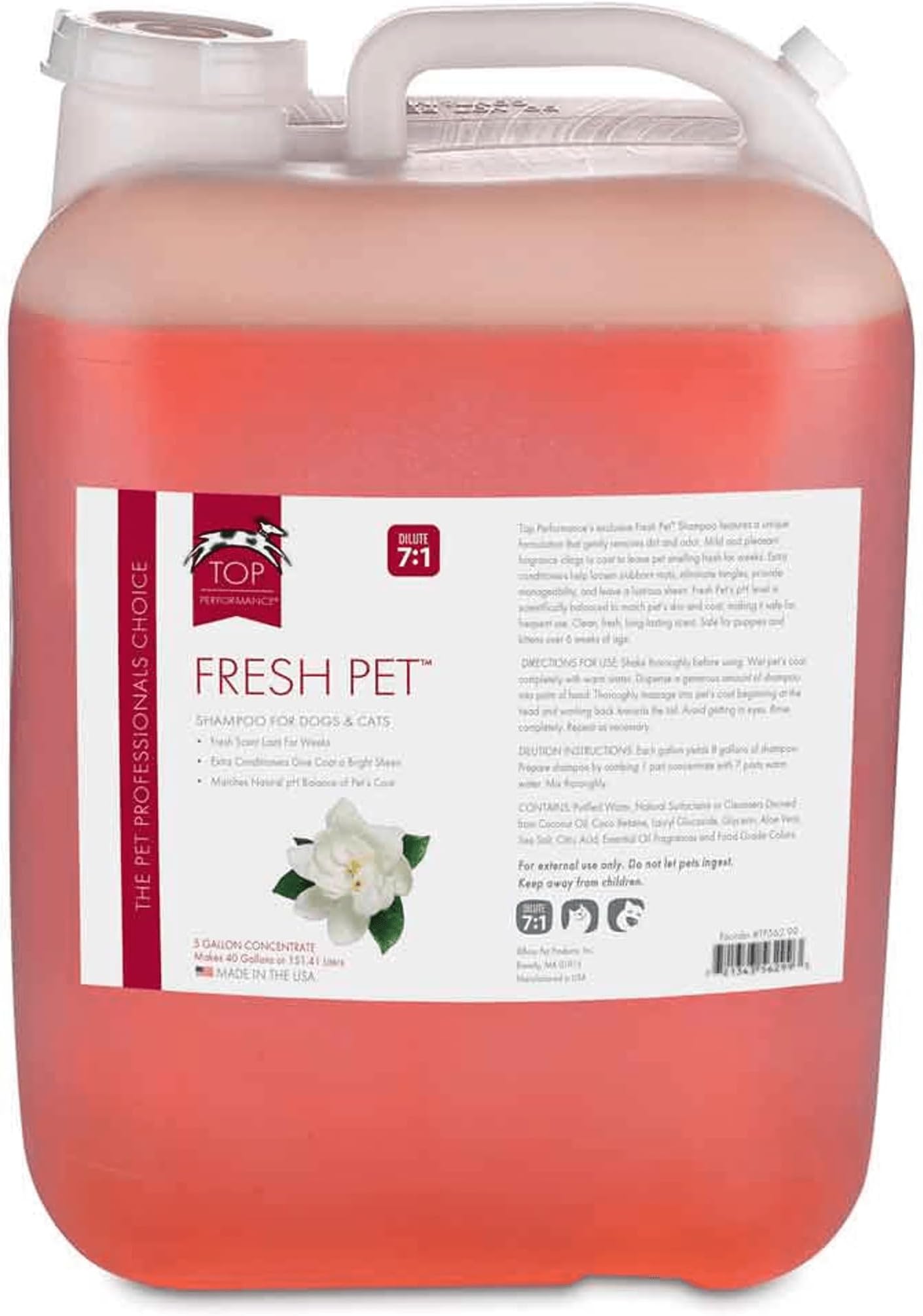 Fresh Dog and Cat Shampoo, 5-Gallon