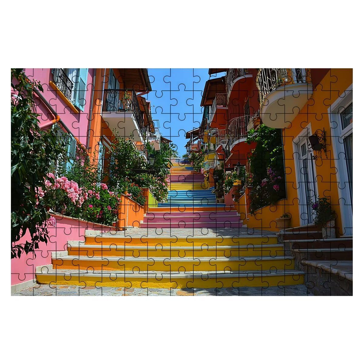 Puzzle 2000 sztuk Włochy, Puzzle Krajobraz dla dorosłych, Klasyczne Puzzle Gry Edukacyjne dla Rodzinnej Aktywności, Najwyższej Jakości Drewniane puzzle z pudełkiem na prezent dla mężczyzny, prezent