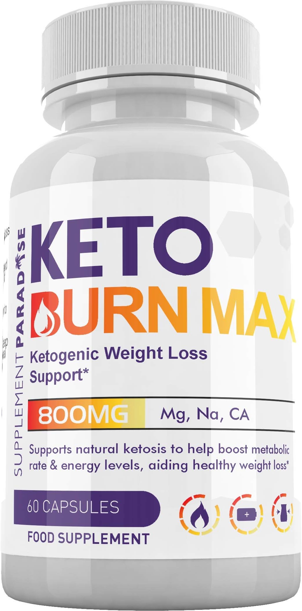 Keto Burn Max - Ketogenic Weight Management Support for Men & Women - 1 Month Supply - SUPPLEMENT PARADISE