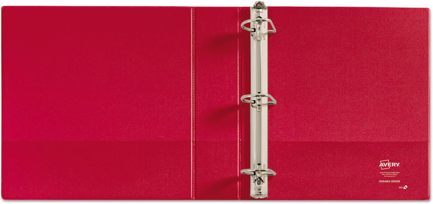 Durable Round Ring Reference Binder for 11 x 8-1/2 Sheets