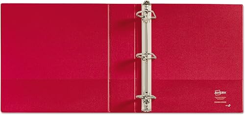 Miniatura 2 de Avery 27203 Carpeta duradera con anillos inclinados, 11 x 8 12, 2 pulgadas, color rojo