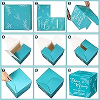 Vista 7 de Pajean 50 tarjetas de memoria para colecciones de vida, tarjetas de memoria, ideas de tarjetas de invitados para funerales, graduaciones, bodas