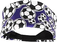Vista 1 de MadSportsStuff Diadema de fútbol loca con logotipos de balón de fútbol