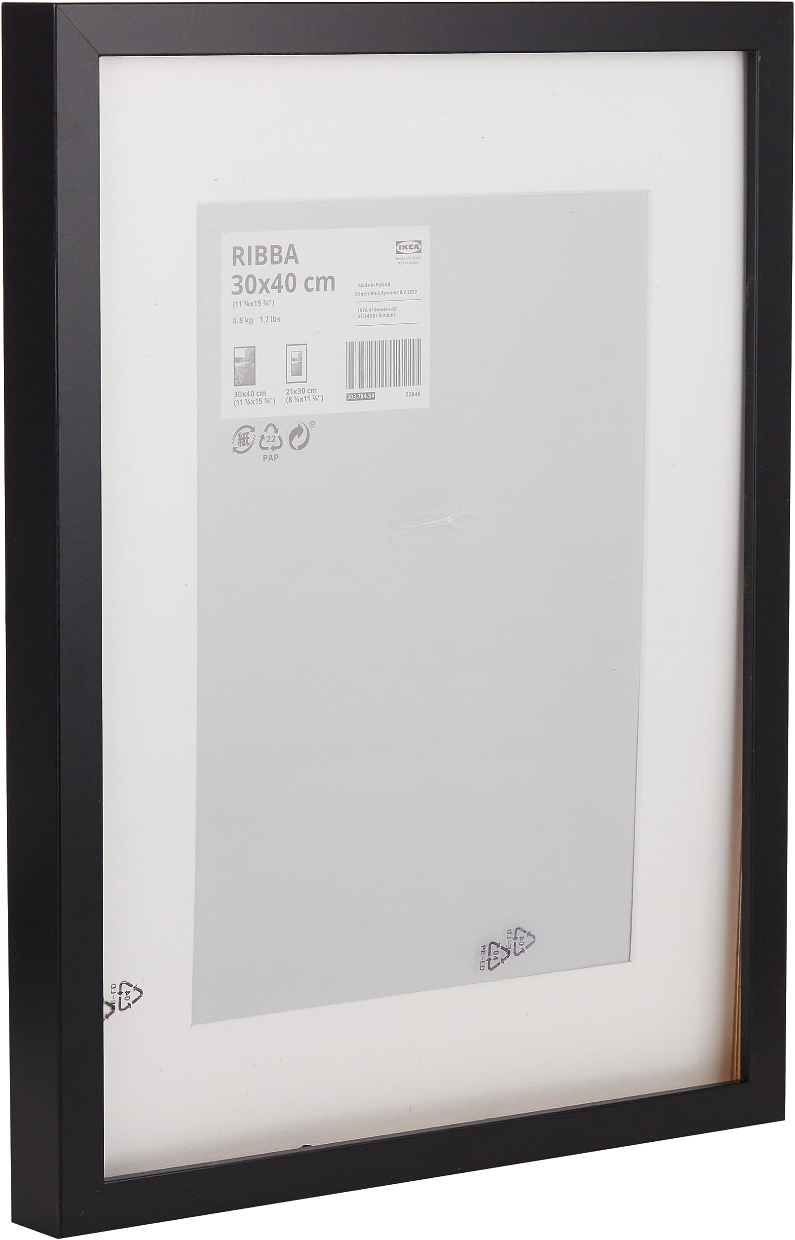 RIBBA frame in black; (30 x 40 cm)