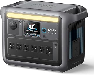 Anker SOLIX C1000 Portable Power Station, 1800W Solar Generator, Full Charge in 58 Min with UltraFast Charge Mode, LiFePO4 Power Station for Outdoor Camping, Home Backup and Emergencies