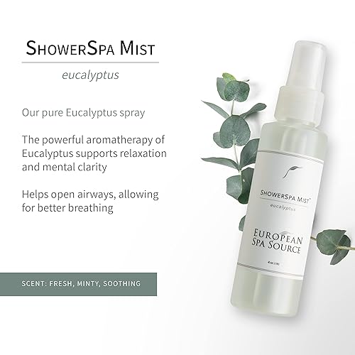Miniatura 2 de Spray de eucalipto para aromaterapia, experiencia de spa en casa, alivio de la congestión sinusal y alivio de tensión, 4 onzas líquidas.