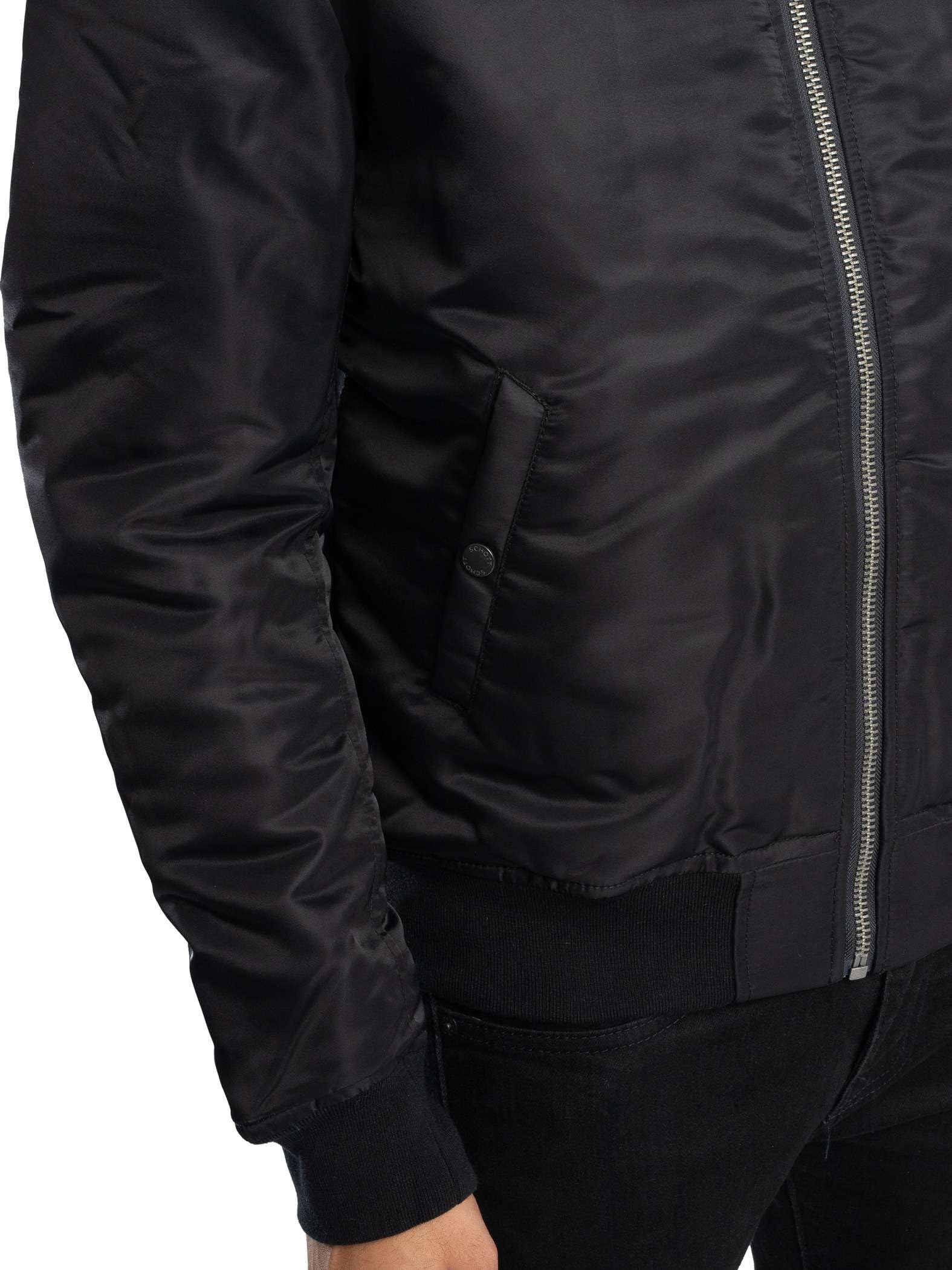 Schott NYC AIRFORCERS Kurtka Bomber Schott, Czarna, XL Dorosły