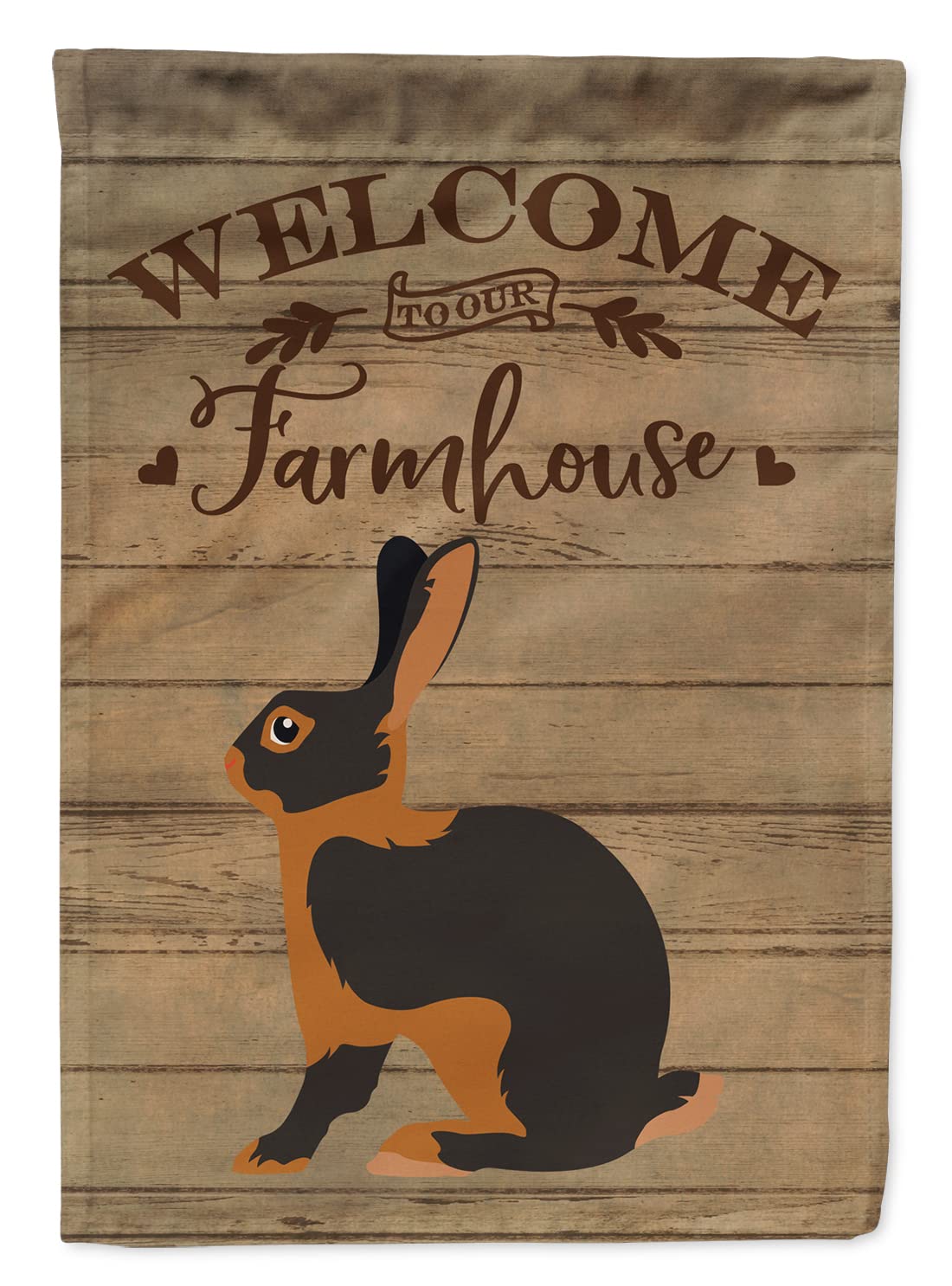 Drapeau en toile de bienvenue grand modèle résistant aux intempéries motif lapin