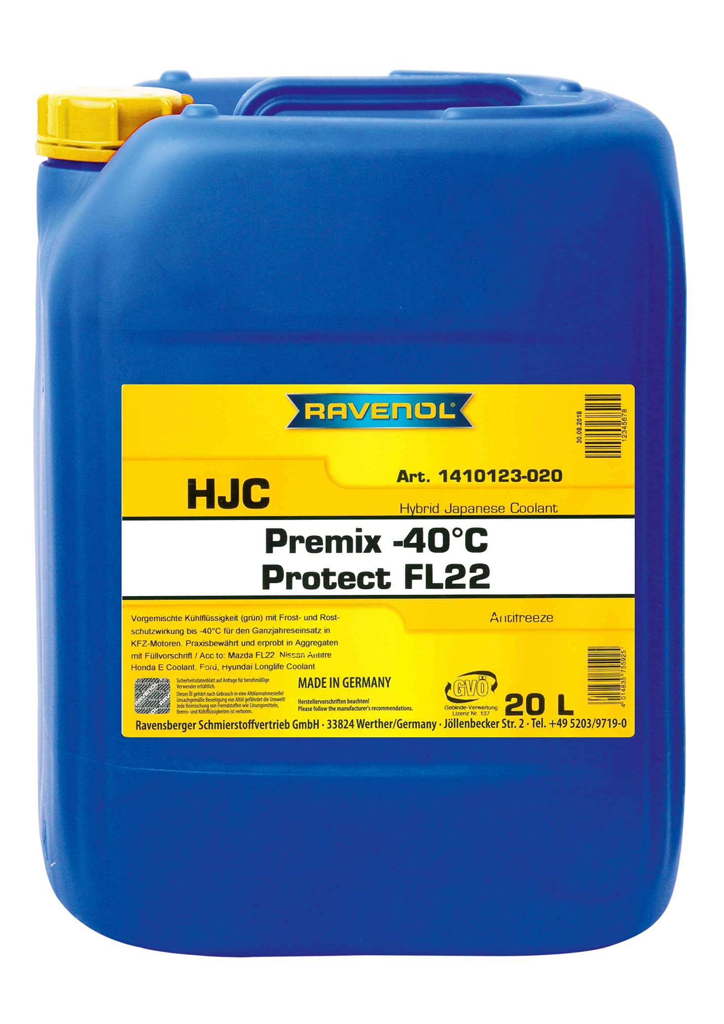 RAVENOL HJC Premix - 40°C Protect FL22