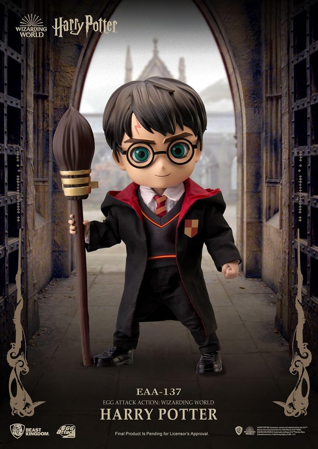 Beast Kingdom The Wizarding World of Harry Potter: Harry Potter EAA-137 Egg Attack Action Figure,Multicolor
