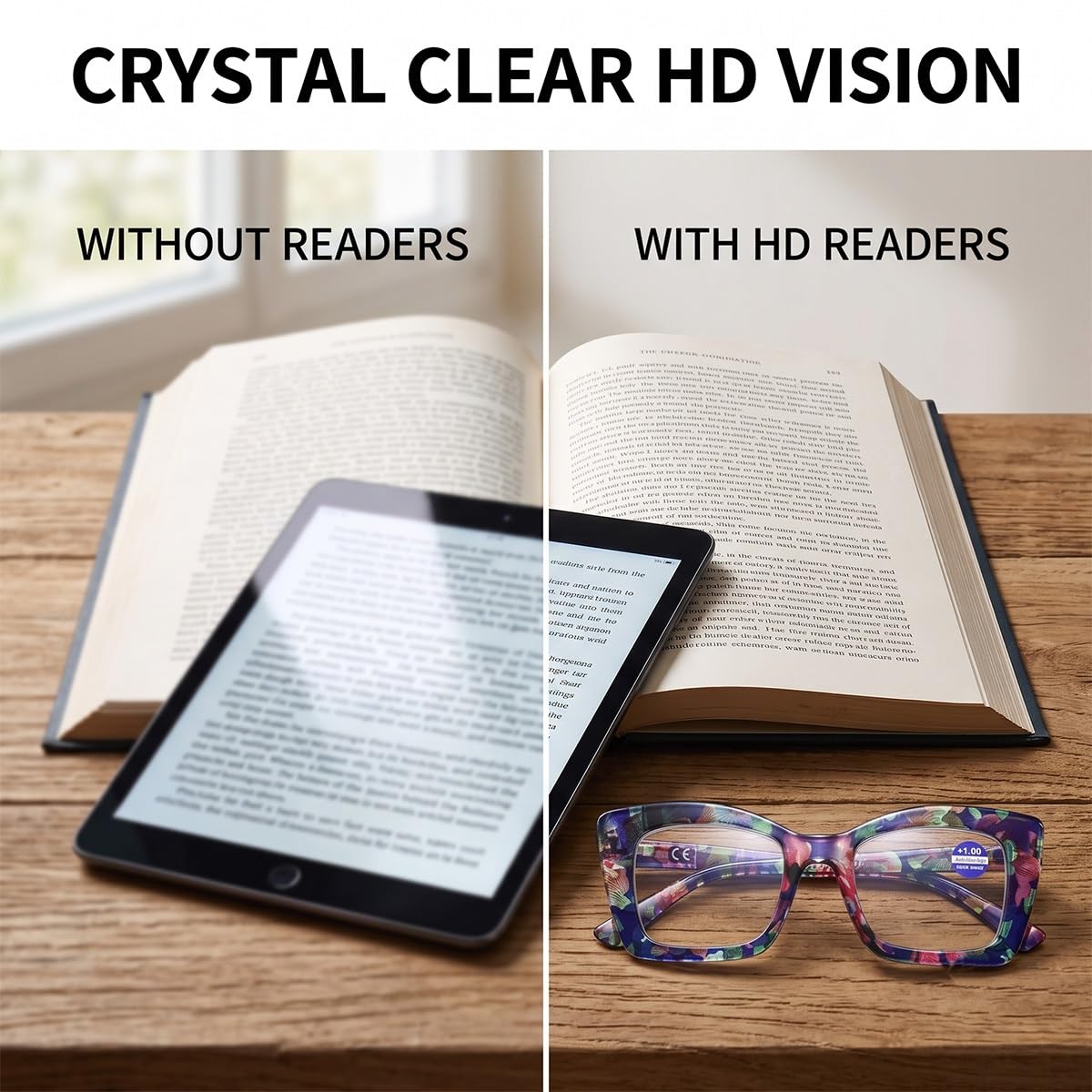 Gafas de Lectura para Mujer, Gafas de Presbicia Ojo de Gato Filtro Luz Azul | Montura ligera con bisagras de muelle, antifatiga para ordenador y pantallas
